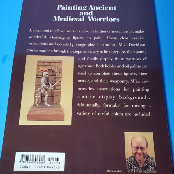 Painting Small Figures Ancient & Medieval Warriors  Mike Davidson PB Book - Picture 4 of 11